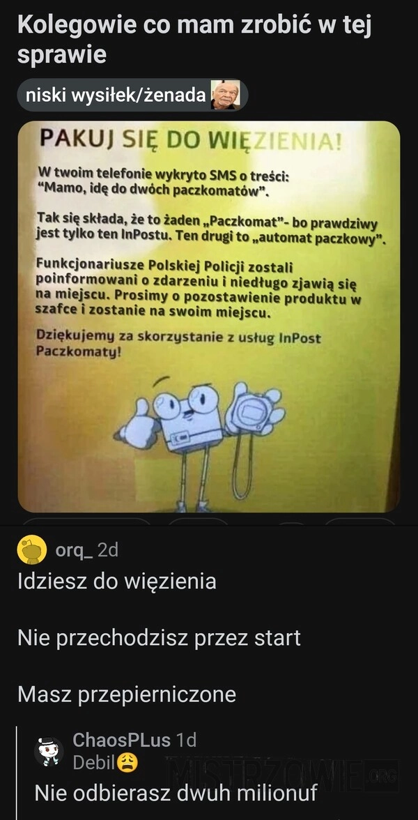 
    Idziesz do więzienia