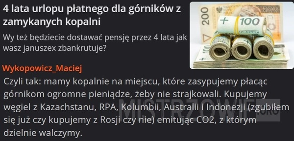 
    4 lata urlopu płatnego dla górników z zamykanych kopalni