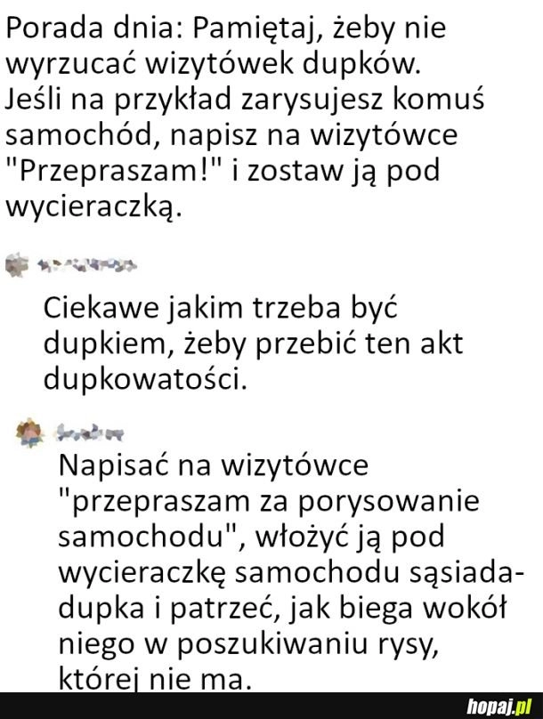 
    Wybiło poza skalę dupkowatości