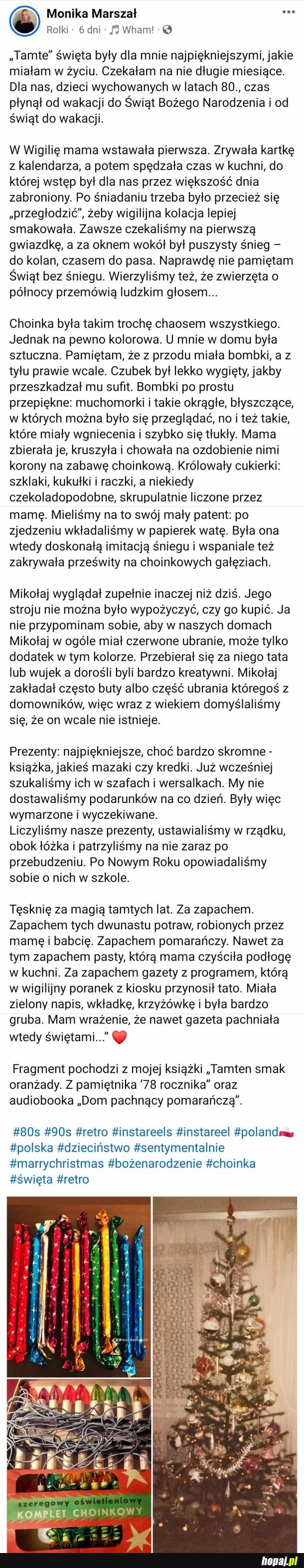 
    "Tamte" święta były najpiękniejsze jakie miałam w życiu