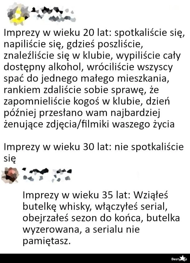 
    Imprezowanie na przestrzeni lat 