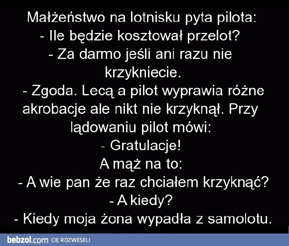 
    Skąpe małżeństwo na lotnisku