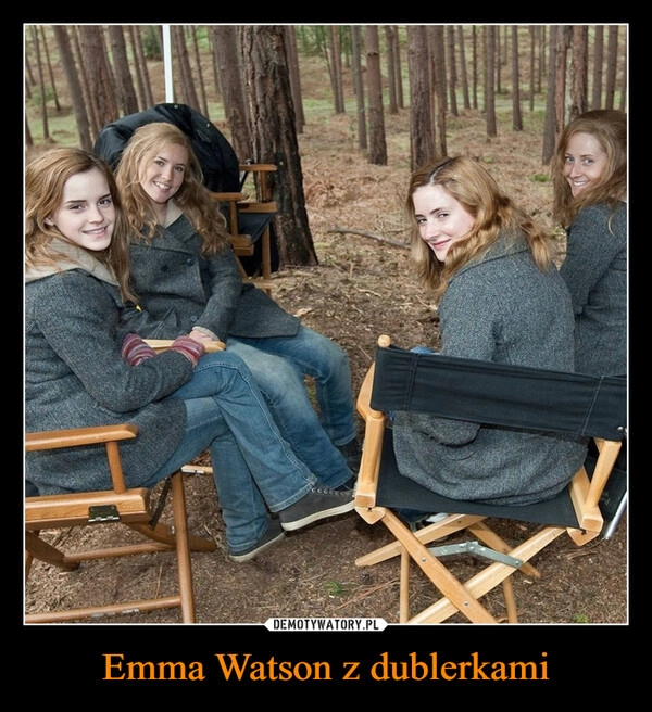 
    Emma Watson z dublerkami