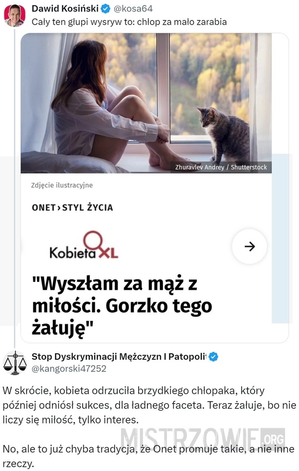 
    Wyszłam za mąż z miłości