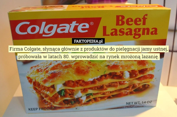 
    Firma Colgate, słynąca głównie z produktów do pielęgnacji jamy ustnej, próbowała