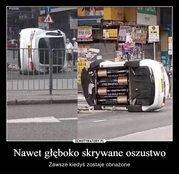 
    Nawet głęboko skrywane oszustwo