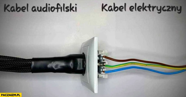 
    Kabel audiofilski vs kabel elektryczny porównanie