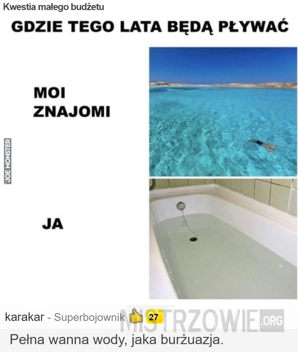 
    Kwestia małego budżetu