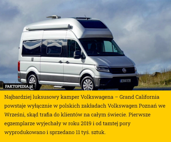 
    Najbardziej luksusowy kamper Volkswagena – Grand California powstaje wyłącznie