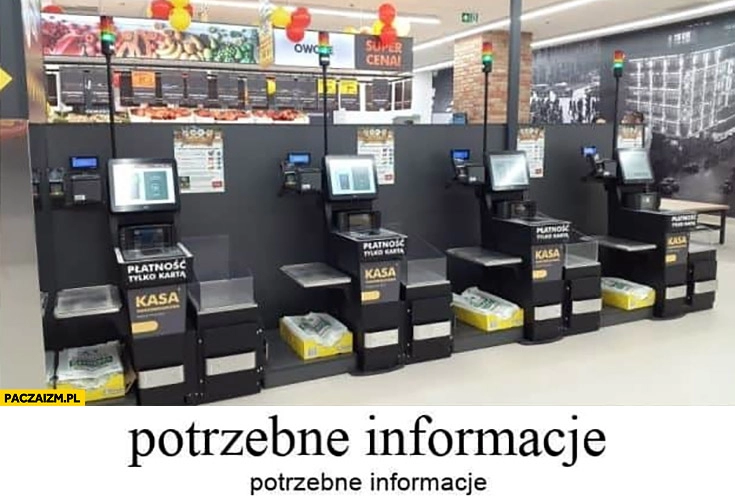 
    Kasa w Biedronce: potrzebne informacje