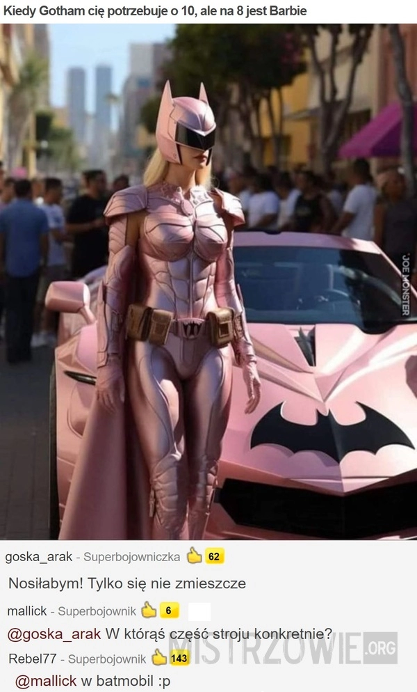 
    Kiedy Gotham cię potrzebuje o 10, ale na 8 jest Barbie