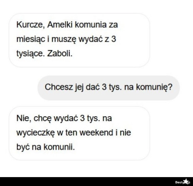 
    Wydatki komunijne 