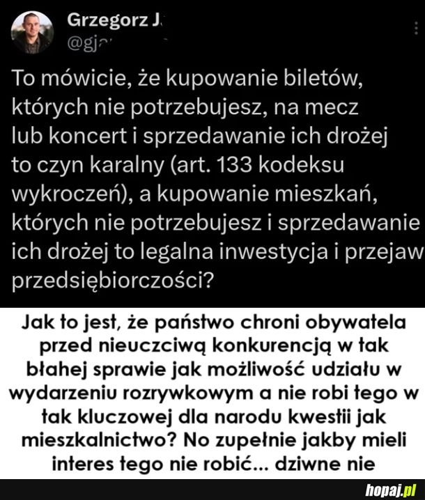 
    "inwestorzy" tfu, zwykłe koniki