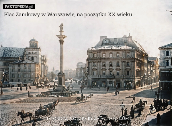 
    Plac Zamkowy w Warszawie, na początku XX wieku.