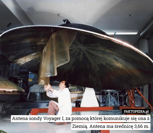 
    Antena sondy Voyager I, za pomocą której komunikuje się ona z Ziemią. Antena