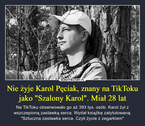 
    Nie żyje Karol Pęciak, znany na TikToku jako "Szalony Karol". Miał 28 lat