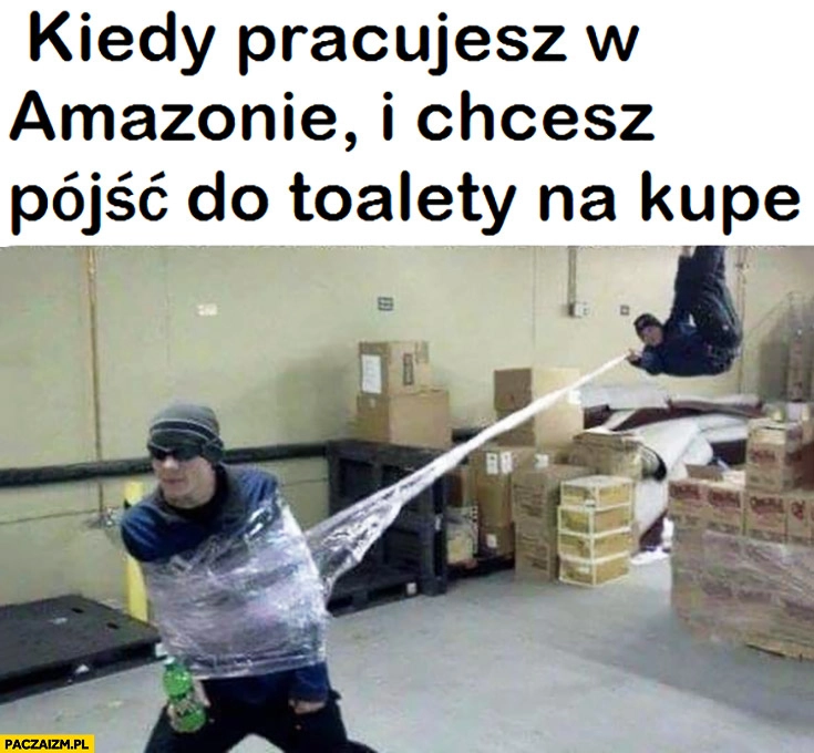 
    Kiedy pracujesz w Amazonie i chcesz pójść do toalety na kupę Spiderman łapie w pajęczynę