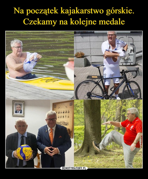 
    Na początek kajakarstwo górskie.
Czekamy na kolejne medale