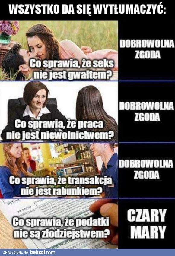 
    Wszystko da się wytłumaczyć