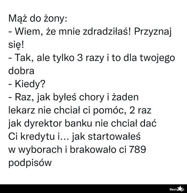 
    Wszystko dla dobra męża 