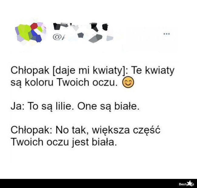 
    Kwiaty w kolorze oczu 