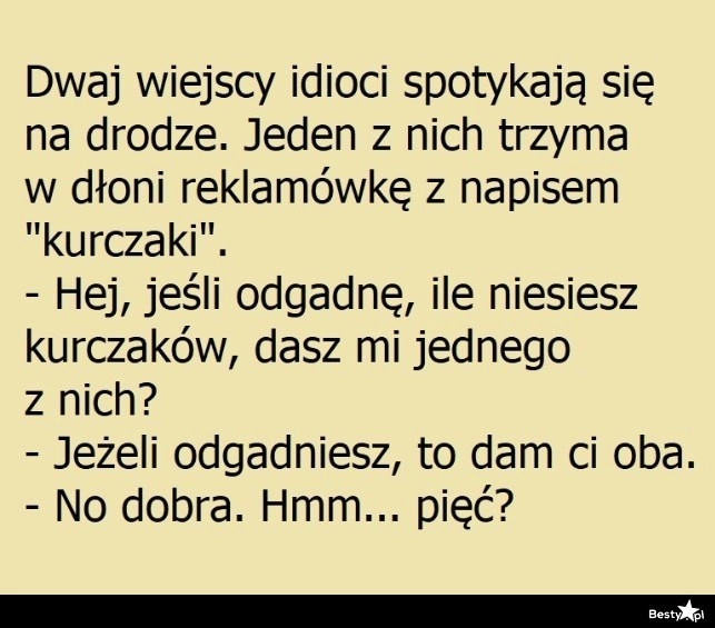 
    Zakład o kurczaki 