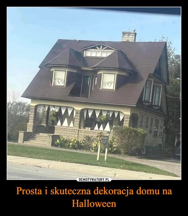 
    Prosta i skuteczna dekoracja domu na Halloween