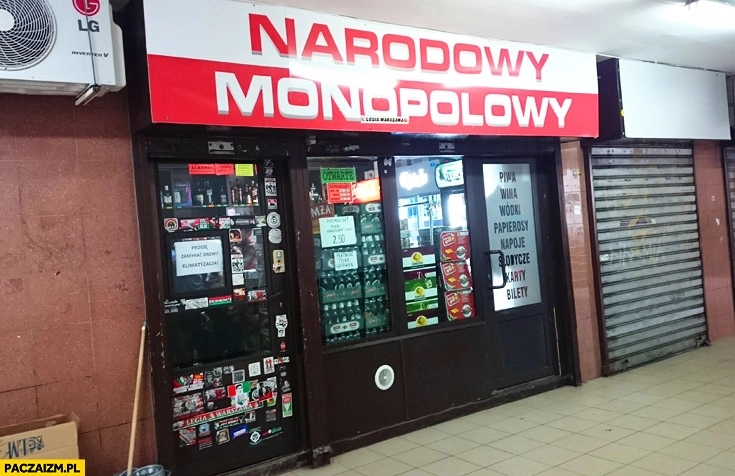 
    Sklep narodowy monopolowy