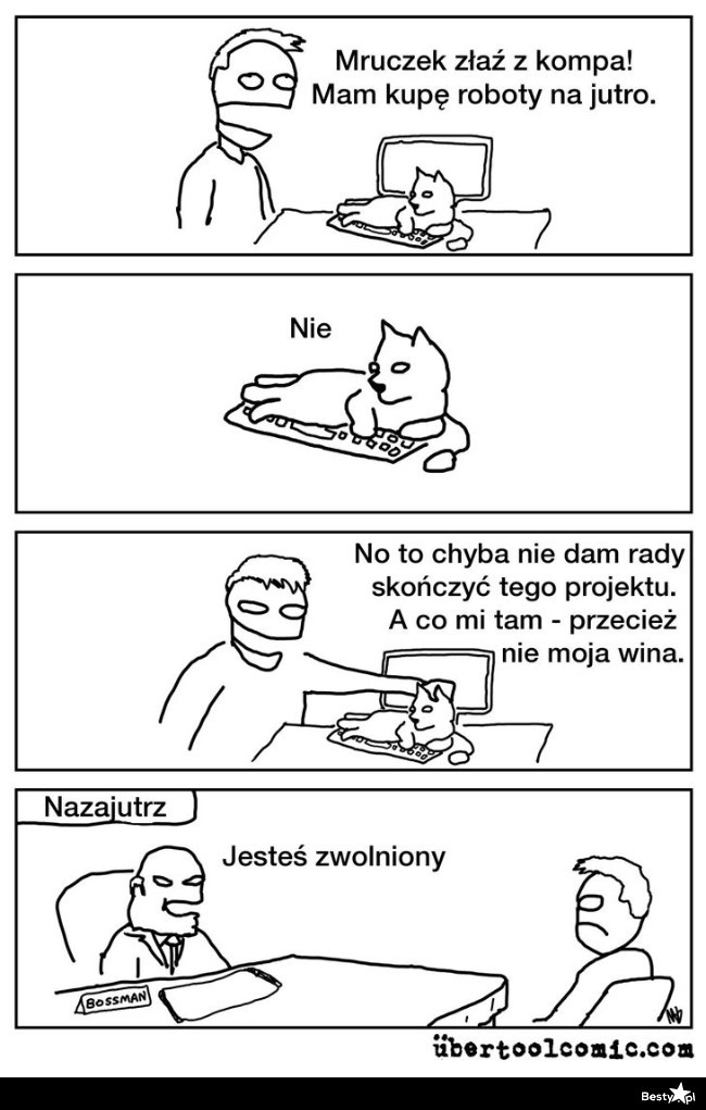 
    To wszystko przez Mruczka 