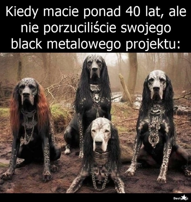 
    Black metalowy projekt 