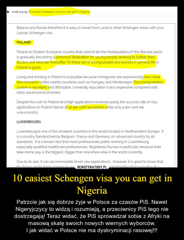 
    10 easiest Schengen visa you can get in Nigeria