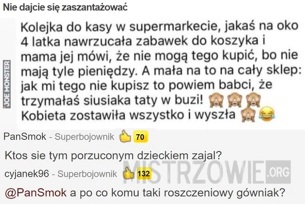 
    Nie dajcie się zaszantażować