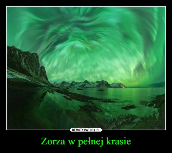 
    Zorza w pełnej krasie