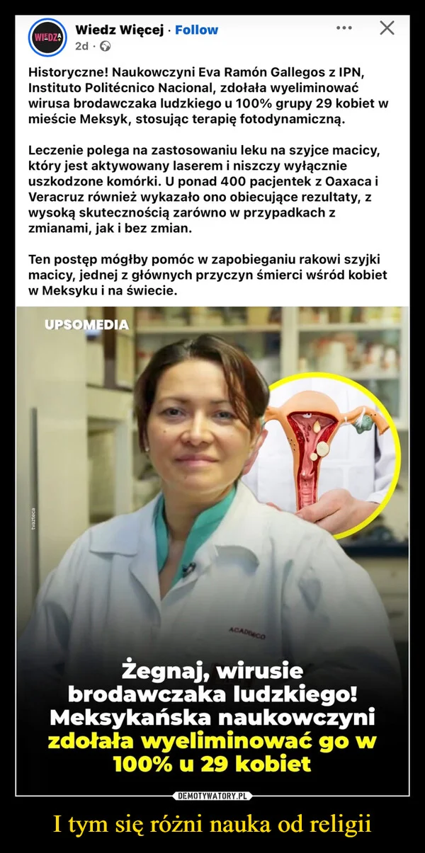 
    I tym się różni nauka od religii