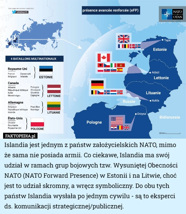 
    Islandia jest jednym z państw założycielskich NATO, mimo że sama nie posiada...