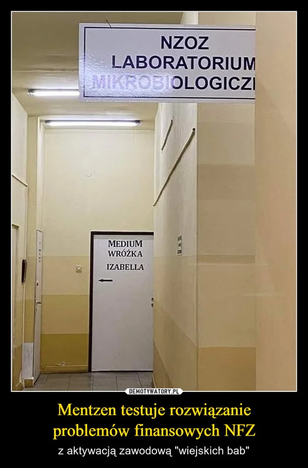 
    Mentzen testuje rozwiązanie problemów finansowych NFZ