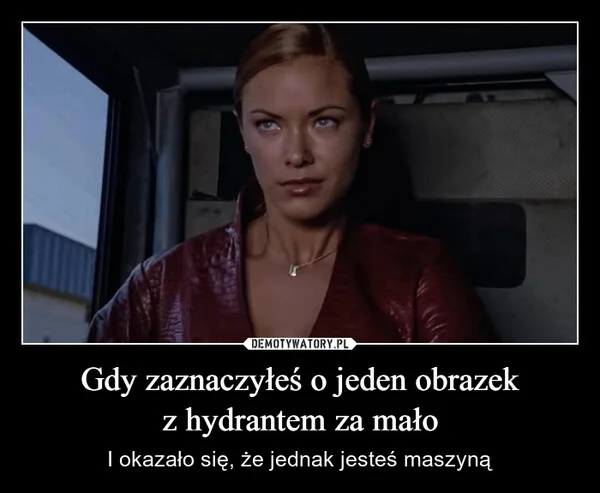 
    Gdy zaznaczyłeś o jeden obrazek z hydrantem za mało