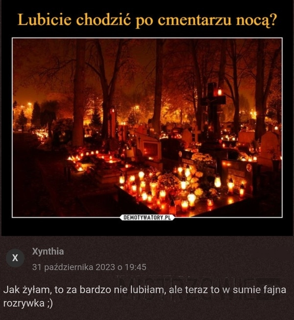 
    Cmentarz nocą