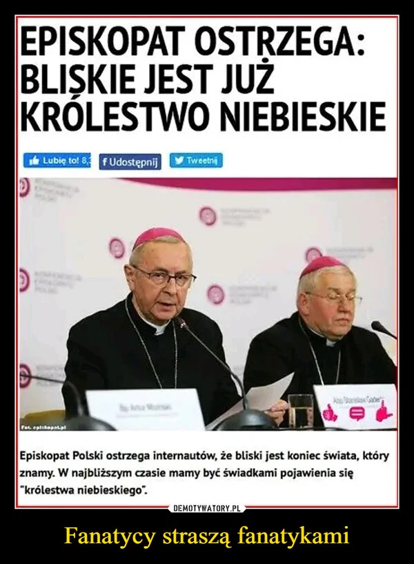 
    Fanatycy straszą fanatykami