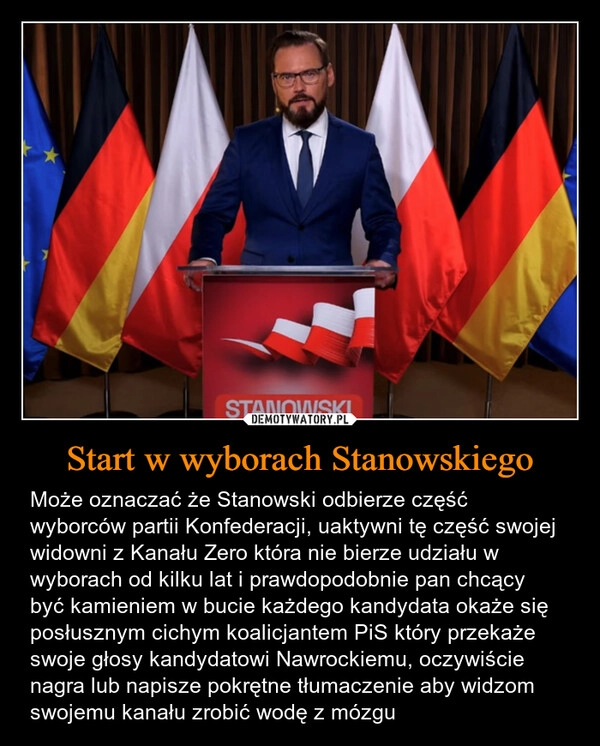 
    Start w wyborach Stanowskiego