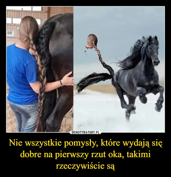 
    Nie wszystkie pomysły, które wydają się dobre na pierwszy rzut oka, takimi rzeczywiście są