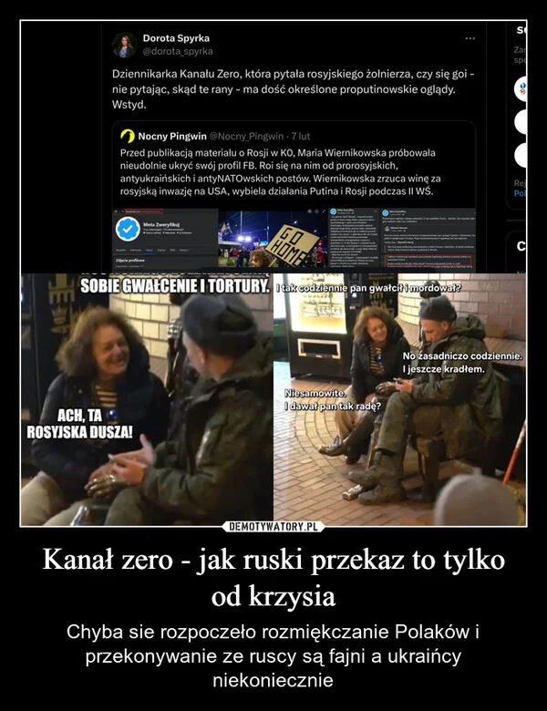 Kanał zero - jak ruski przekaz to tylko od krzysia