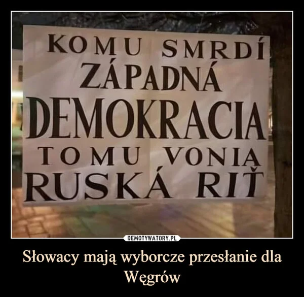 
    Słowacy mają wyborcze przesłanie dla Węgrów