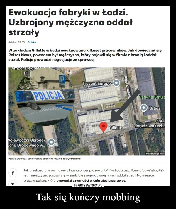 
    Tak się kończy mobbing