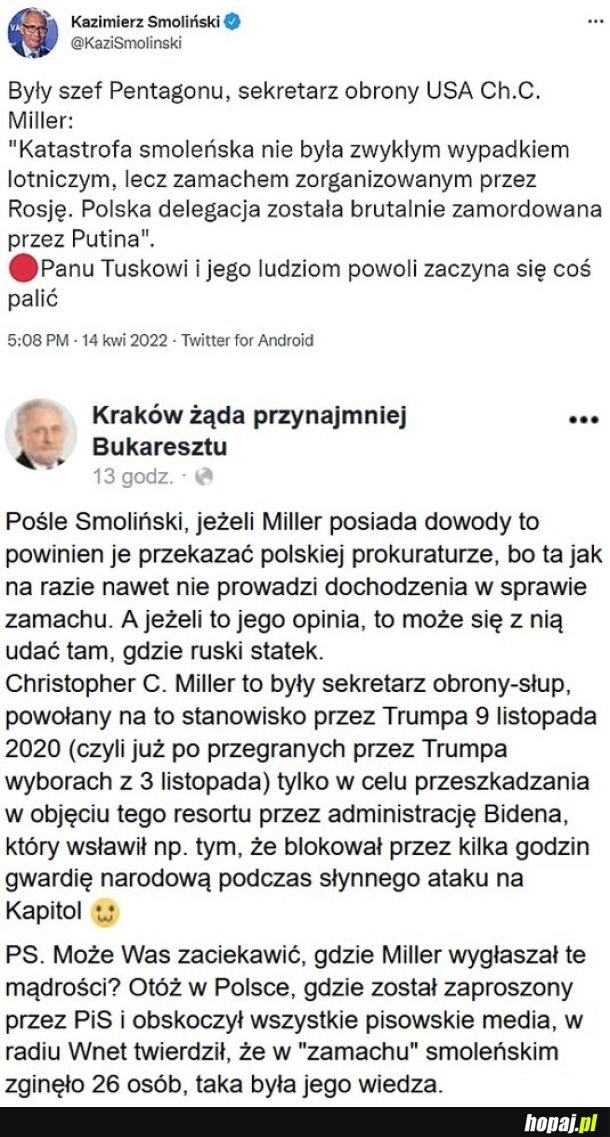 
    Ekspert PiS z hameryki...