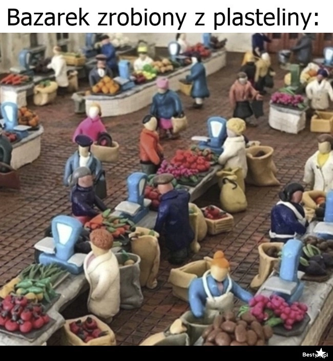 
    Bazarek z plasteliny 