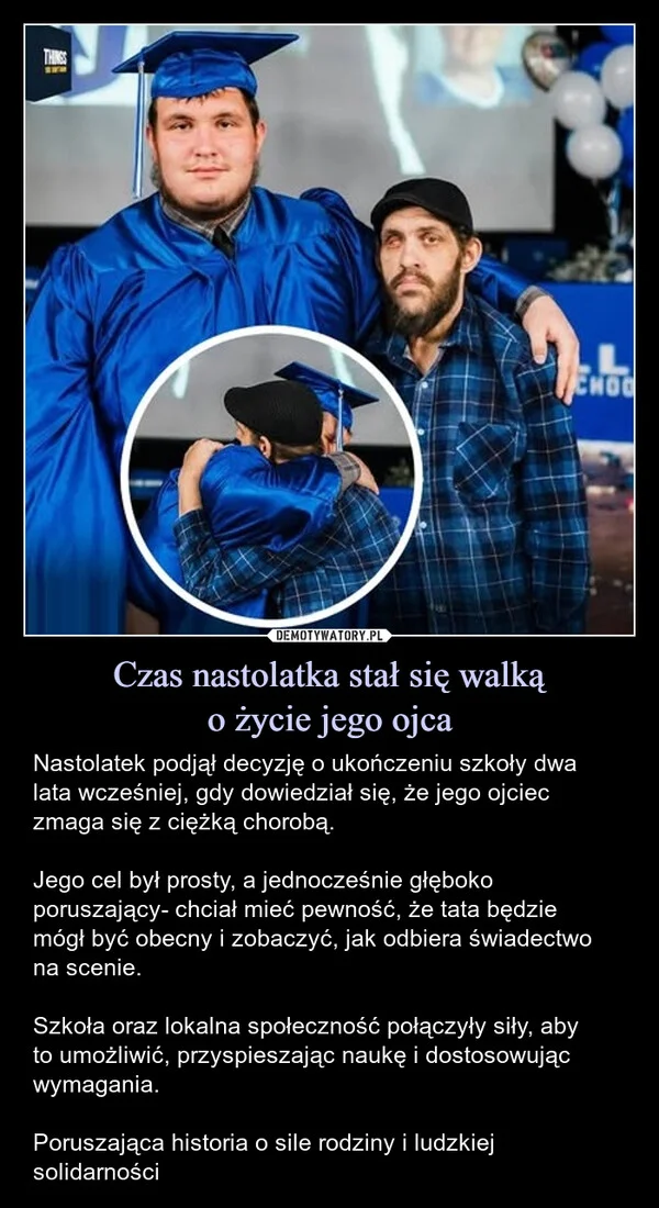 
    Czas nastolatka stał się walką o życie jego ojca