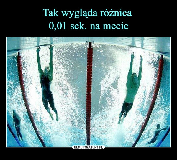 
    Tak wygląda różnica 
0,01 sek. na mecie