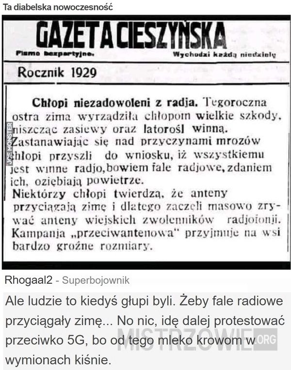 
    Ta diabelska nowoczesność