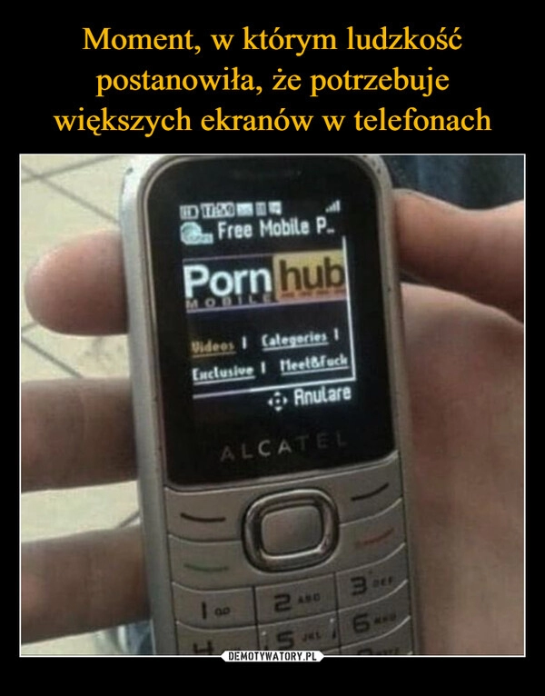 
    Moment, w którym ludzkość postanowiła, że potrzebuje większych ekranów w telefonach